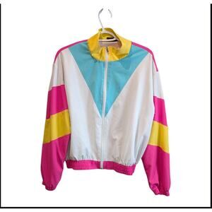 80's or 90's Color Block Windbreaker